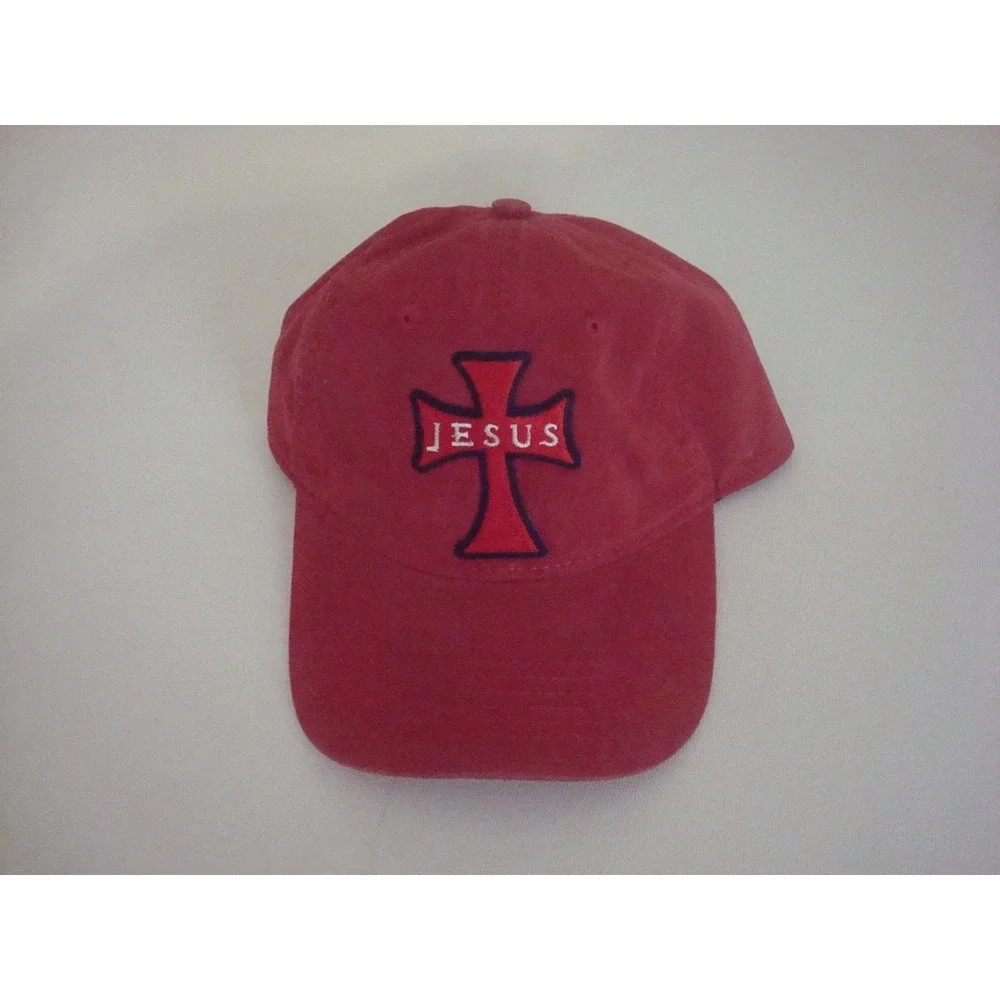 JESUS CROSS CHRIST‎ STRAPBACK  HAT CAP VINTAGE DEADSTOCK A2